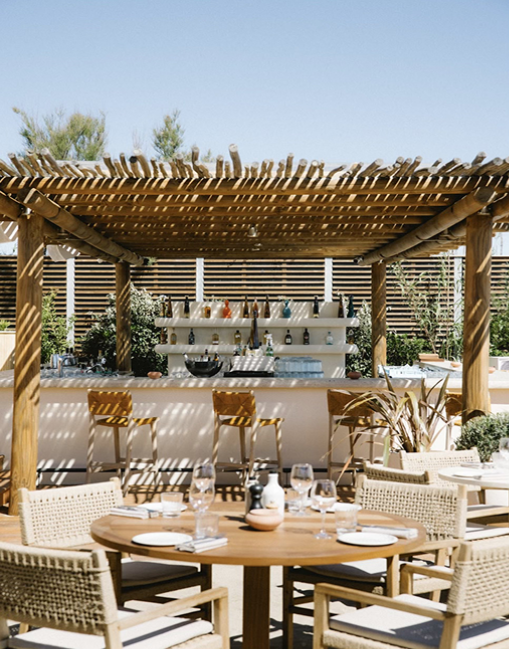 Bar et terrasse Indie Beach – réservation restaurant Pampelonne en ligne